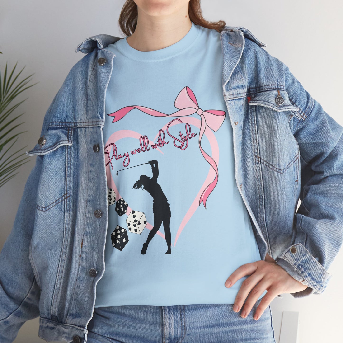 Play Well with Style Golf-themed Tee Elevate Your Game