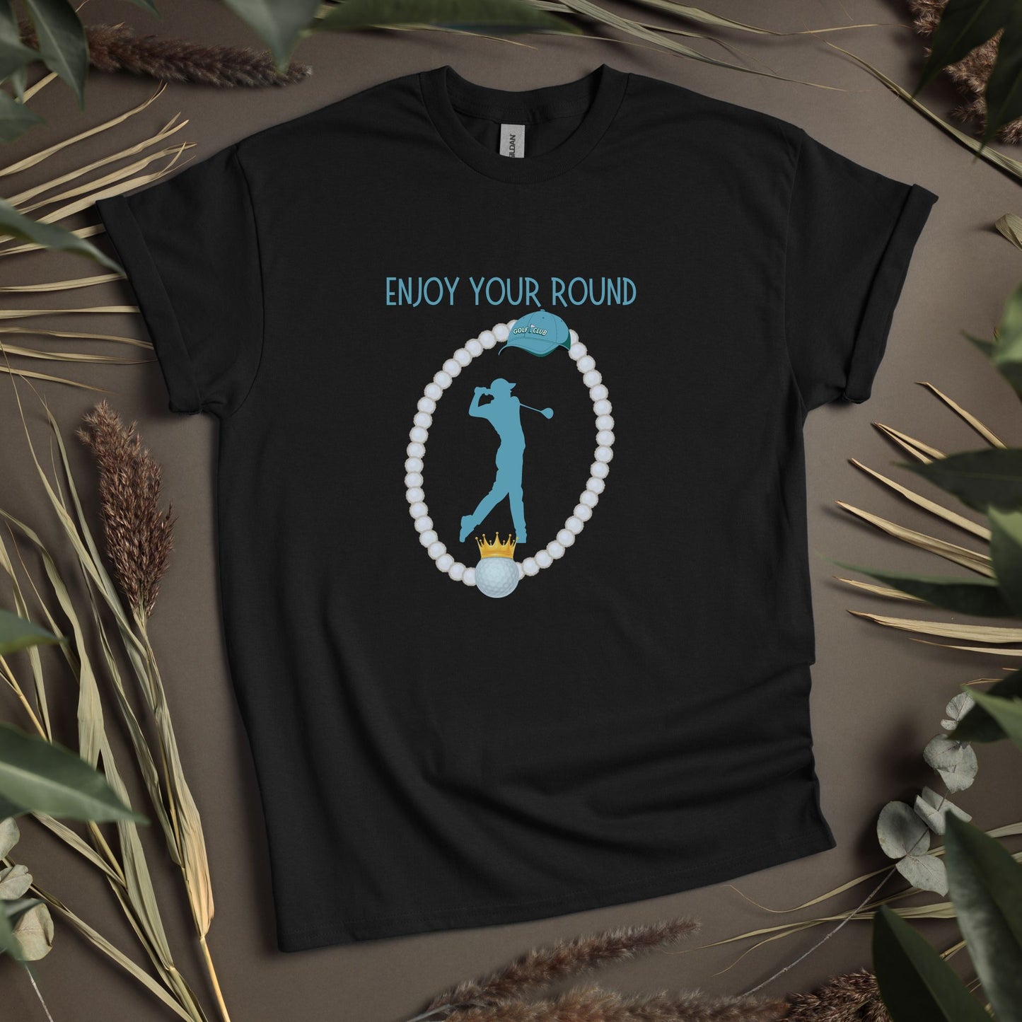 Heavy Cotton Enjoy Your Round Tee - Elevate Your Golfing Experience