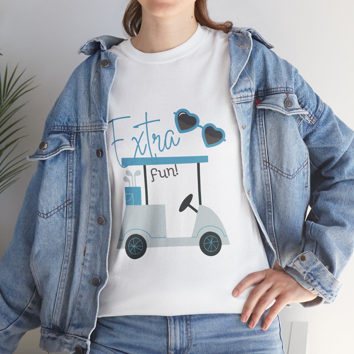 Heavy Cotton Tee - Extra Fun Blue - Made in USA - Free Shipping