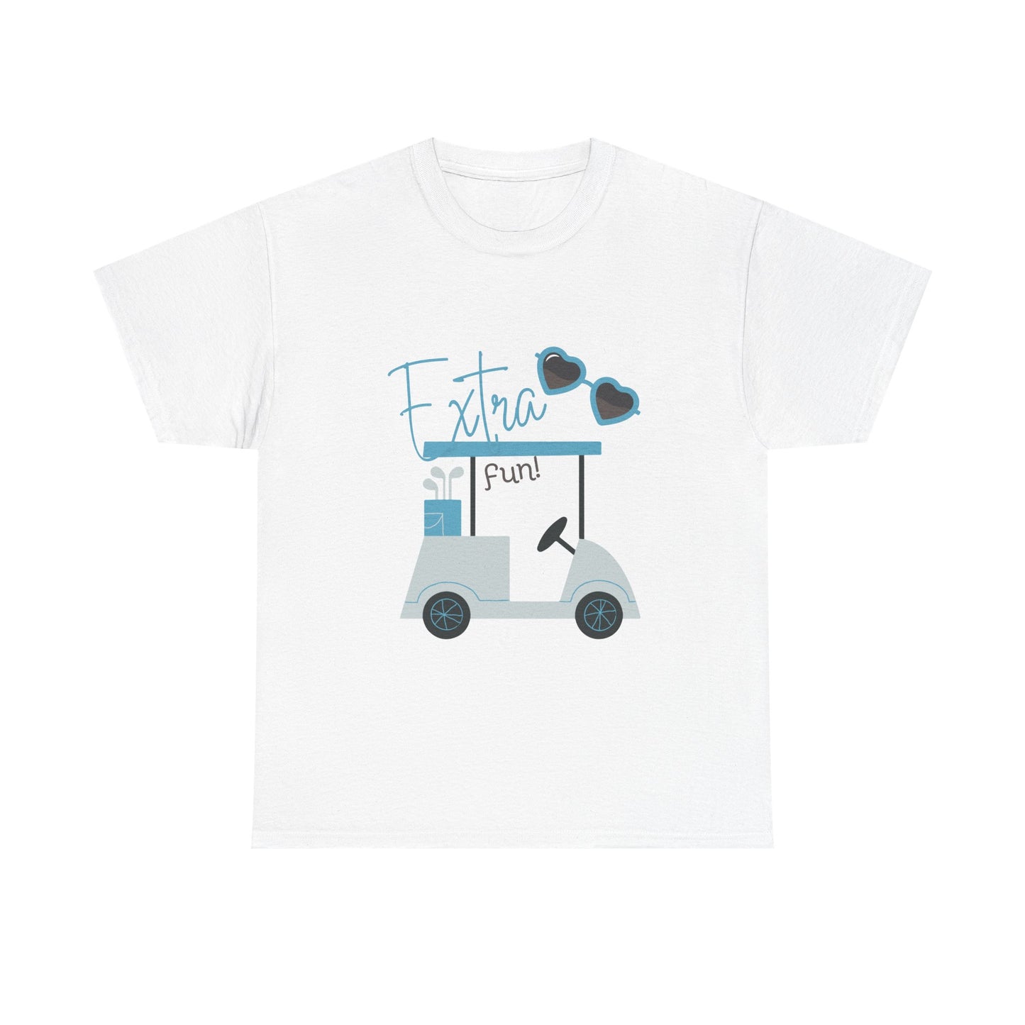 Heavy Cotton Tee - Extra Fun Blue - Made in USA - Free Shipping