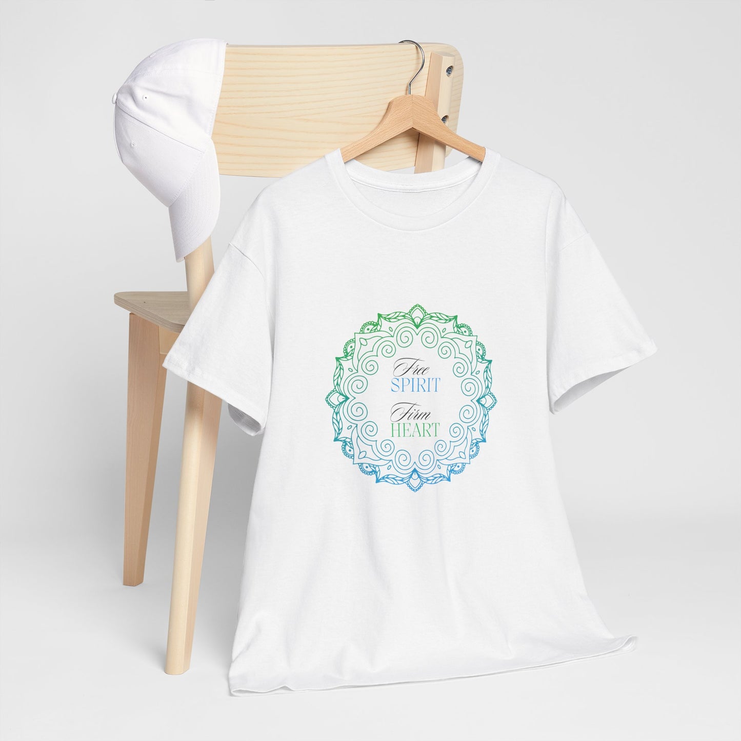 Free Spirit Firm Heart Heavy Cotton T-Shirt