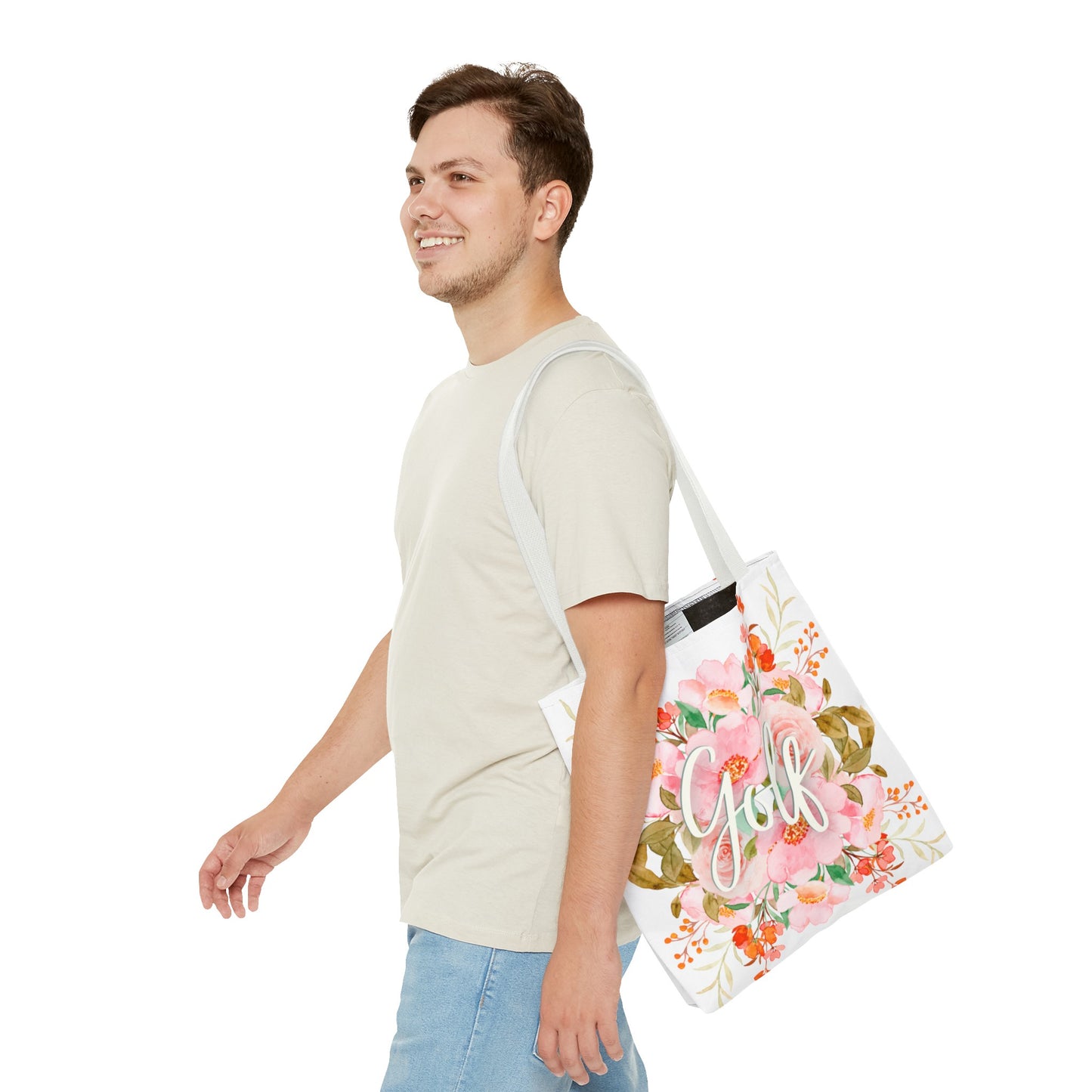 Golf Flowers Tote Bag - Made in USA - Free Shipping