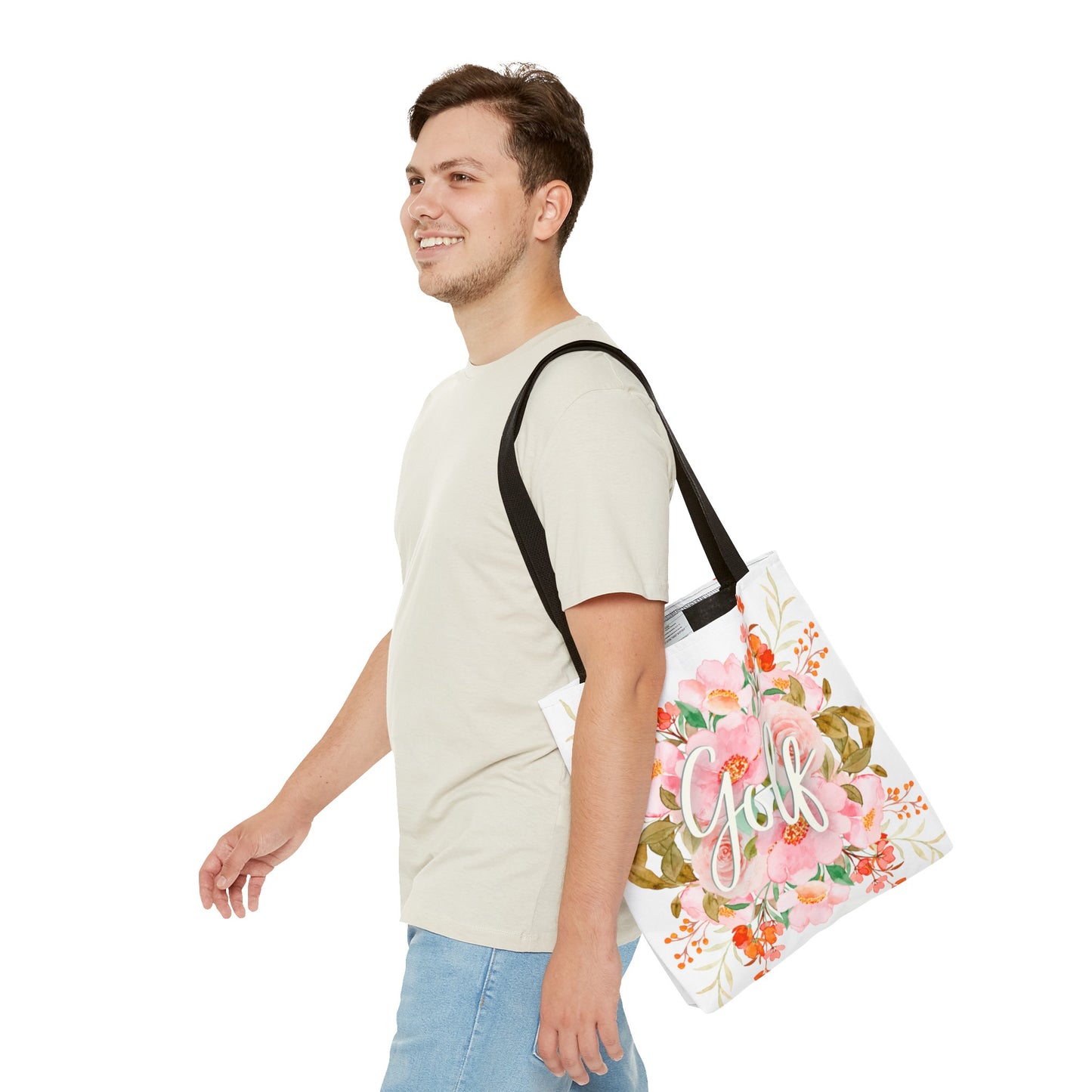 Golf Flowers Tote Bag - Made in USA - Free Shipping