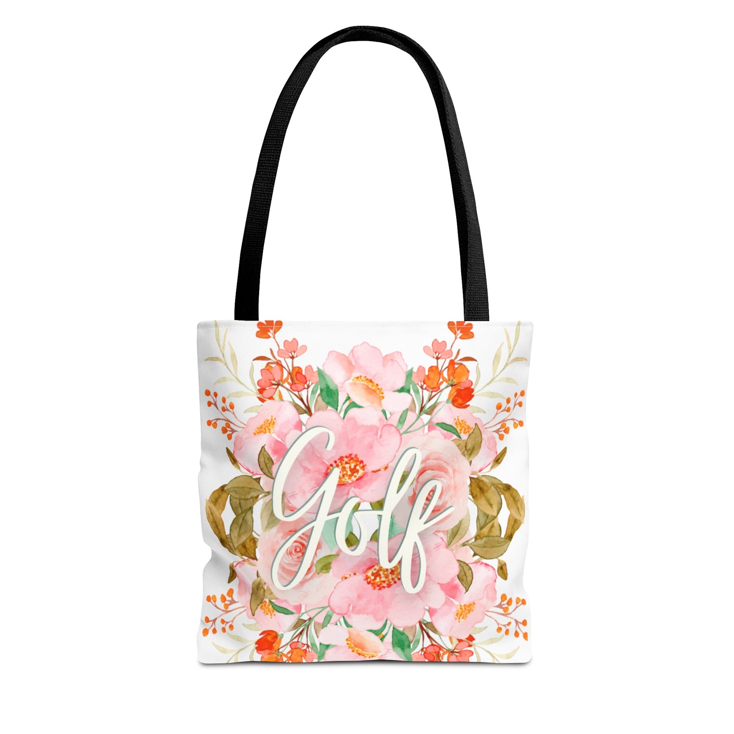 Golf Flowers Tote Bag - Made in USA - Free Shipping