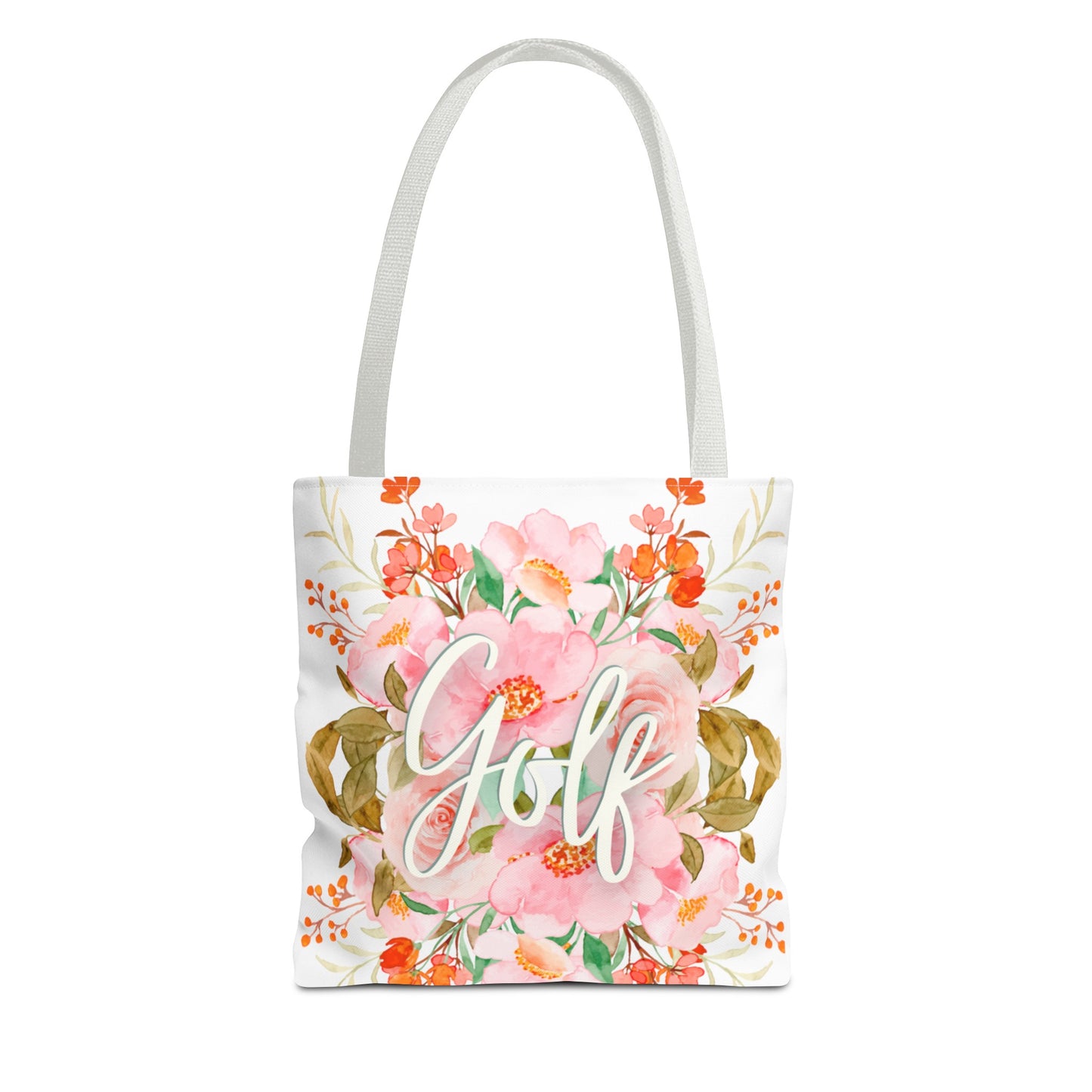 Golf Flowers Tote Bag - Made in USA - Free Shipping