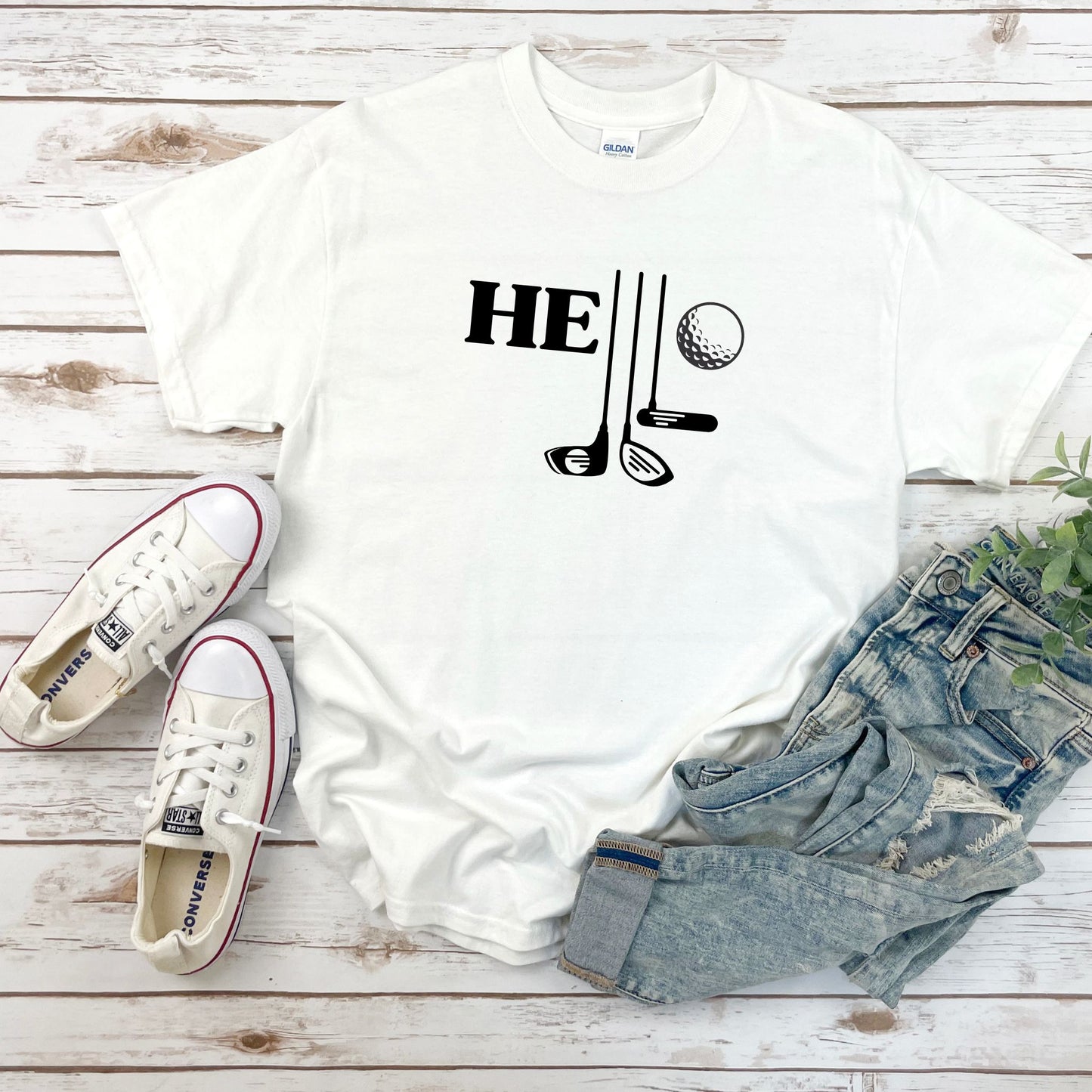 Hello Golf-themed Tee