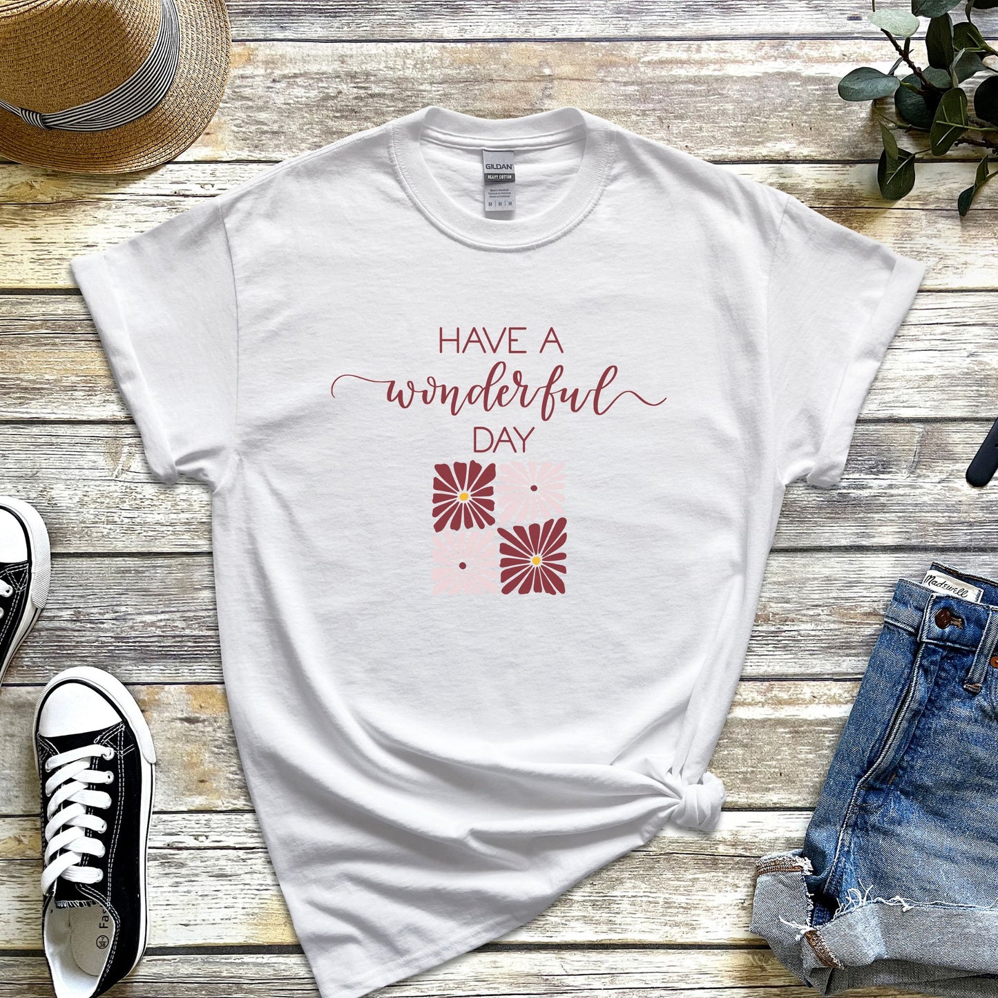Have a Wonderful Day with Flowers T-shirt
