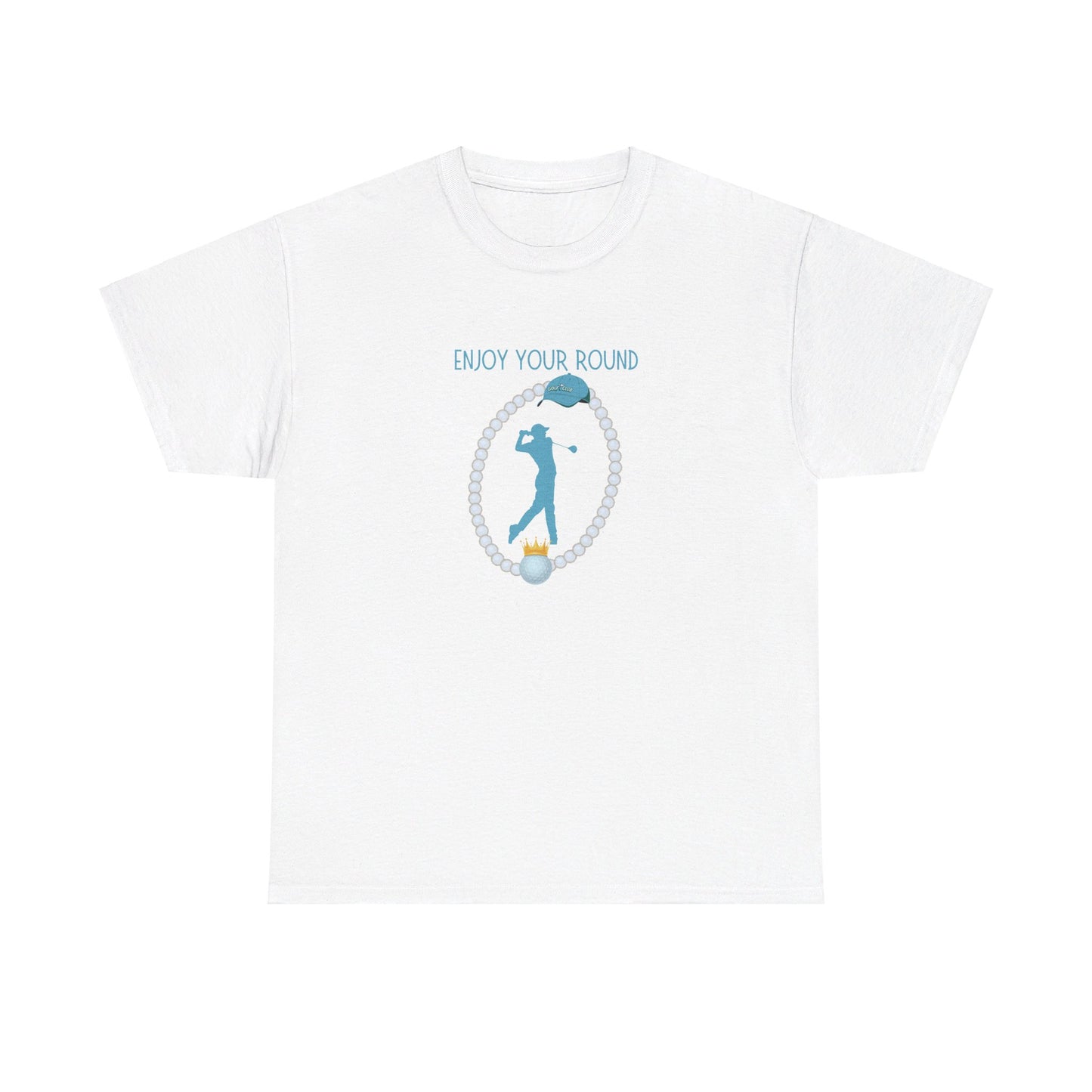 Heavy Cotton Enjoy Your Round Tee - Elevate Your Golfing Experience