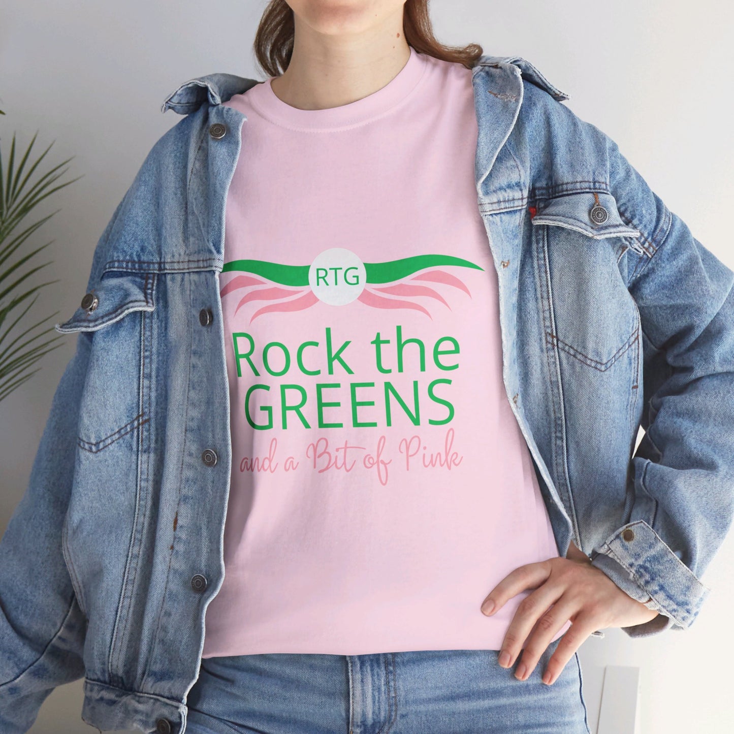 Heavy Cotton Rock the Greens and a Bit of Pink Tee