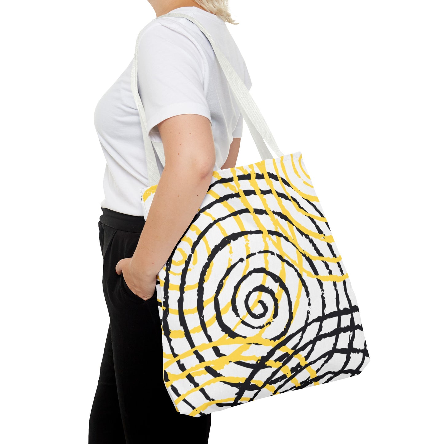 Tote Bag Spiral white - Made in USA - Free Shipping
