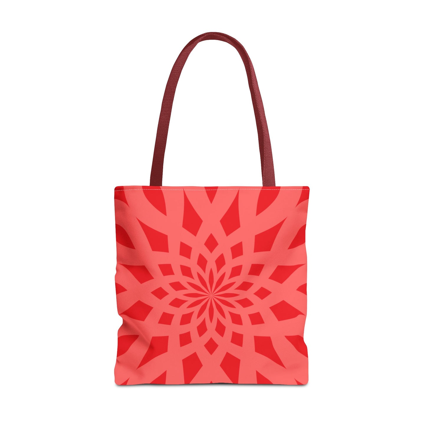 Tote Bag Mandala red-light red - Made in USA - Free Shipping