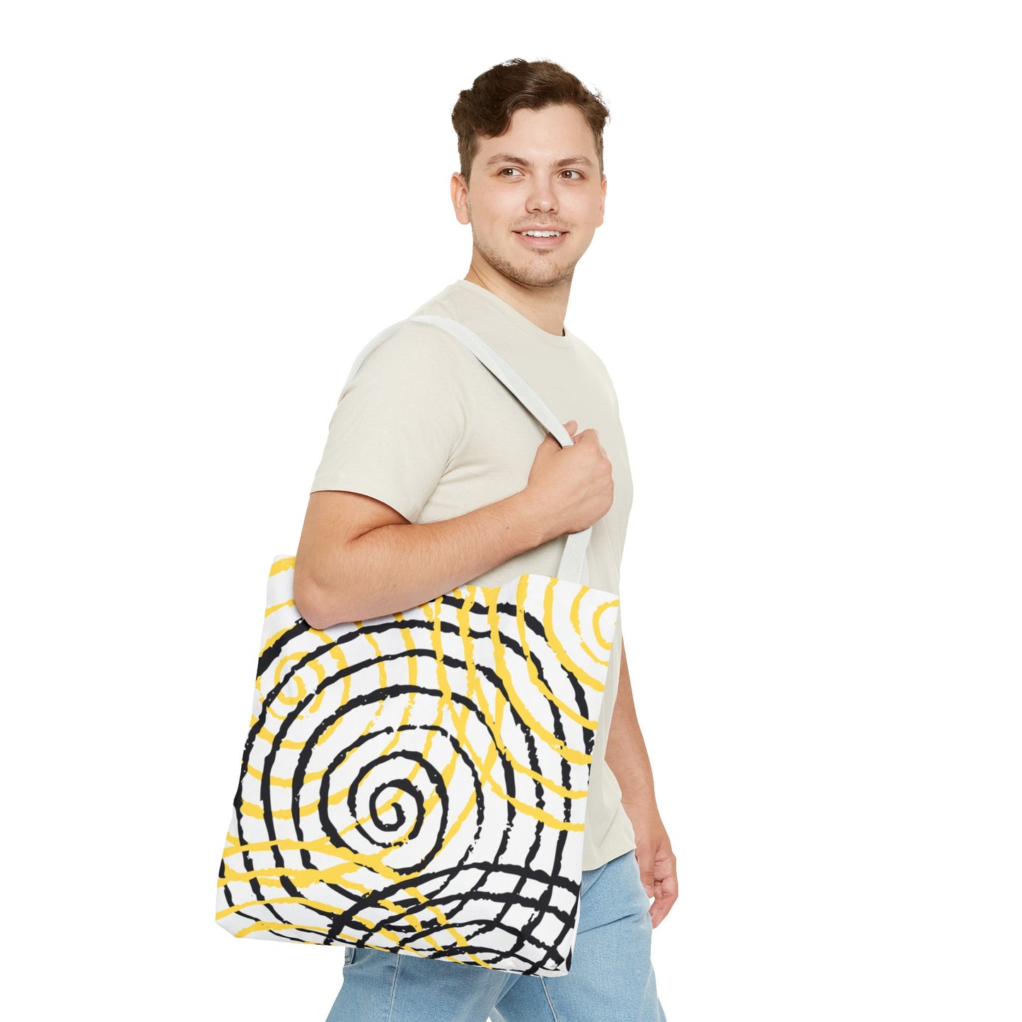 Tote Bag Spiral white - Made in USA - Free Shipping