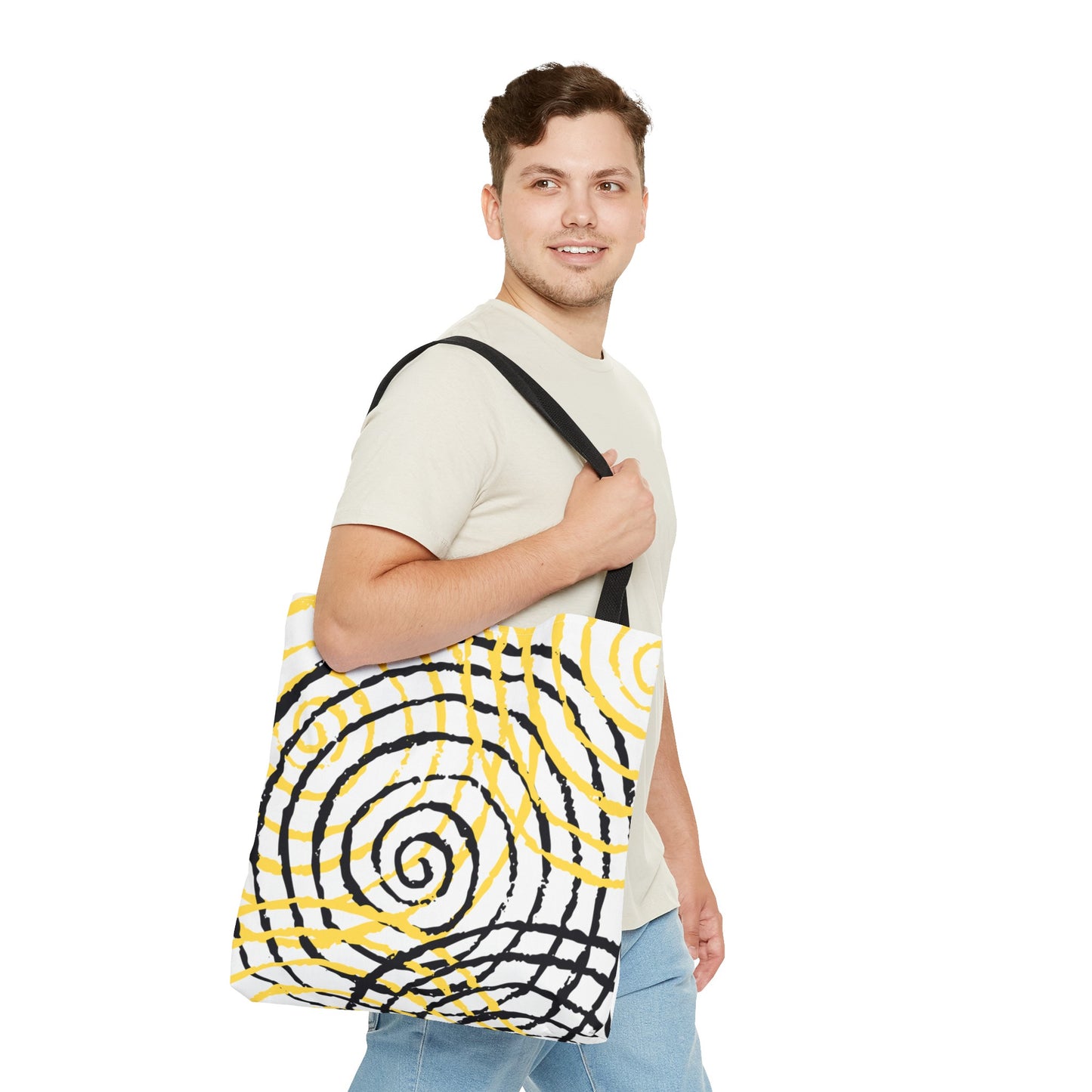 Tote Bag Spiral white - Made in USA - Free Shipping