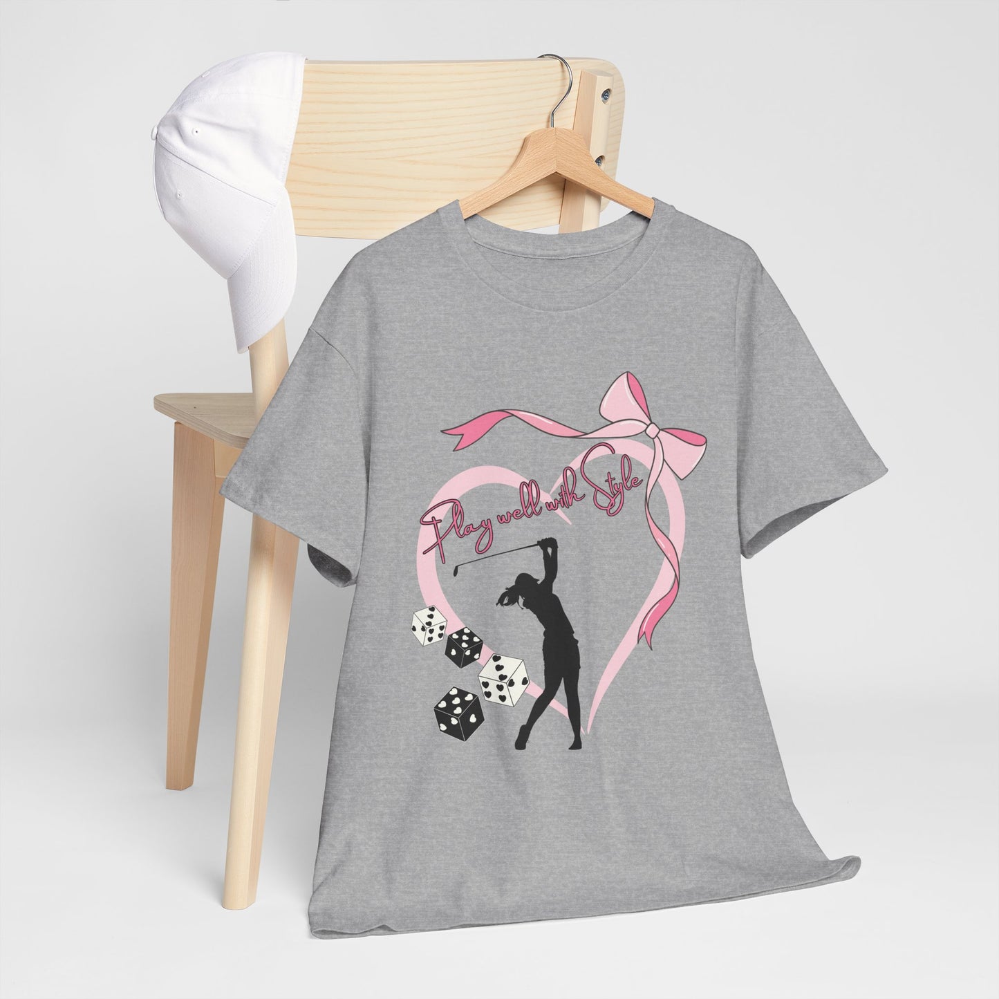 Play Well with Style Golf-themed Tee Elevate Your Game