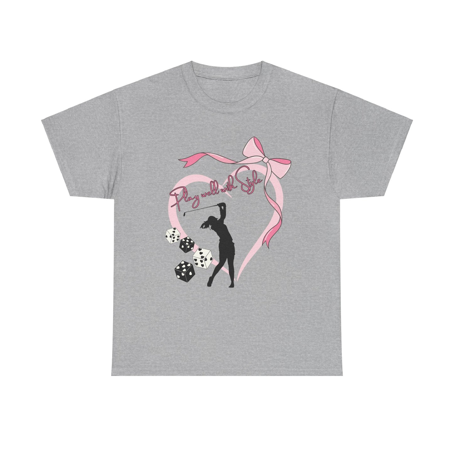 Play Well with Style Golf-themed Tee Elevate Your Game
