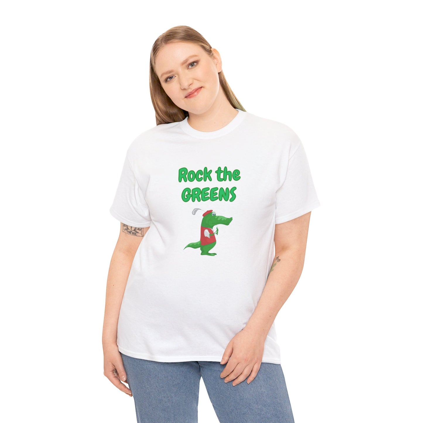 Rock The Greens Golf Tee Heavy Cotton T-Shirt