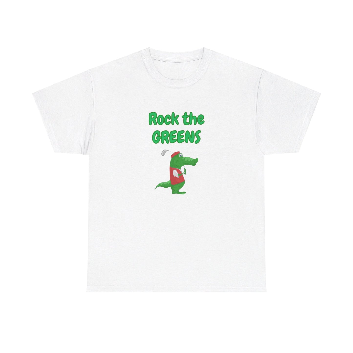 Rock The Greens Golf Tee Heavy Cotton T-Shirt