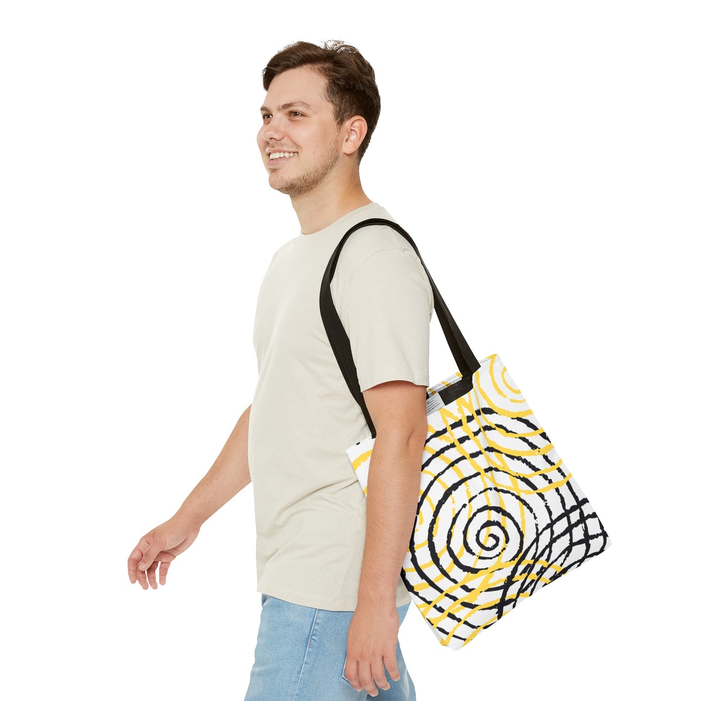 Tote Bag Spiral white - Made in USA - Free Shipping