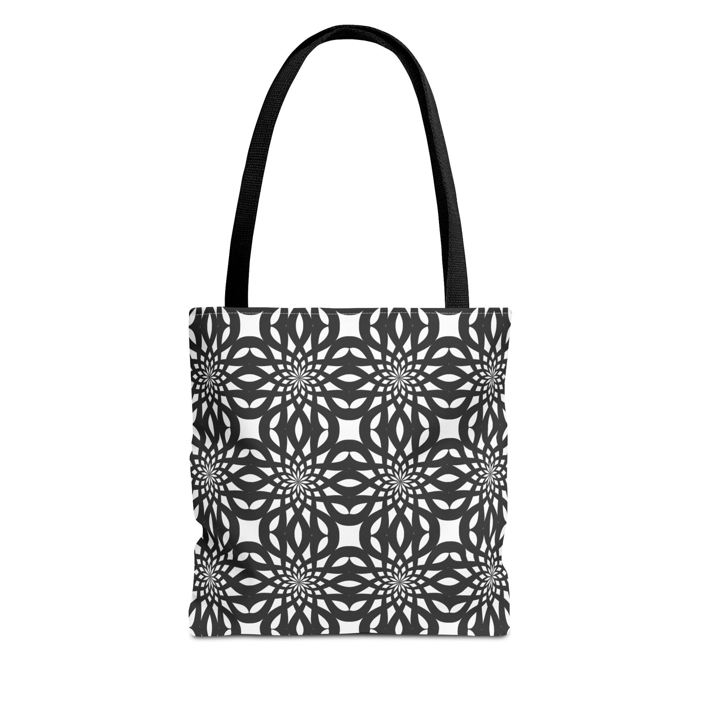 Tote Bag Mandala black and white - Made in USA - Free Shipping