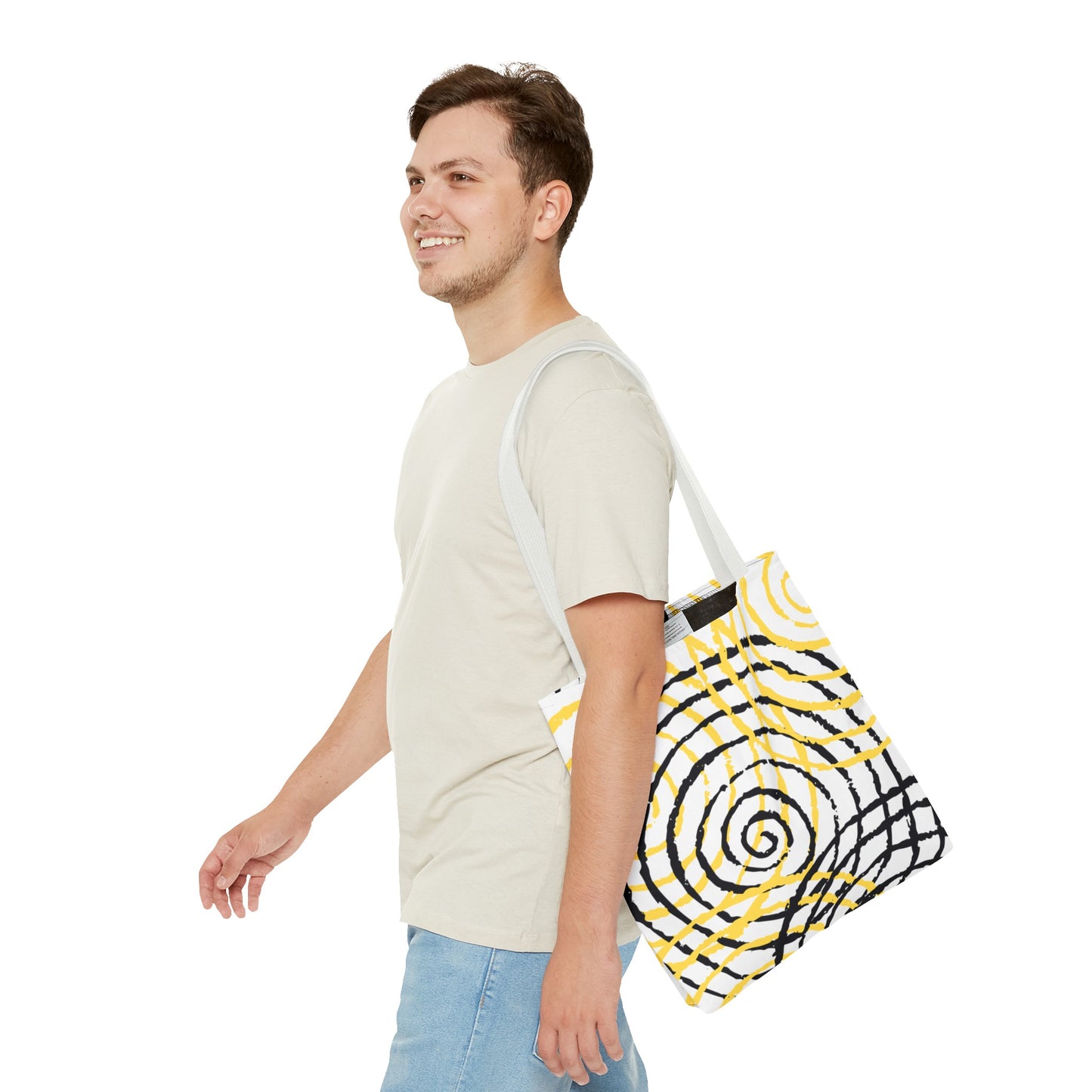 Tote Bag Spiral white - Made in USA - Free Shipping
