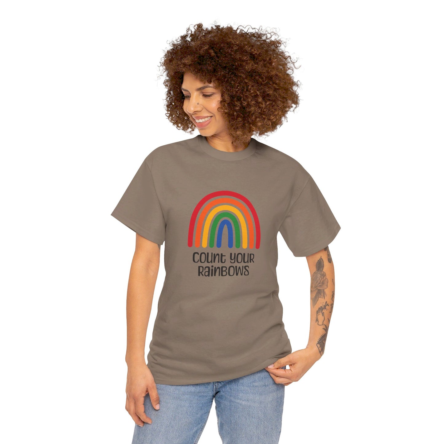 Count Your Rainbows Heavy Cotton T-Shirt