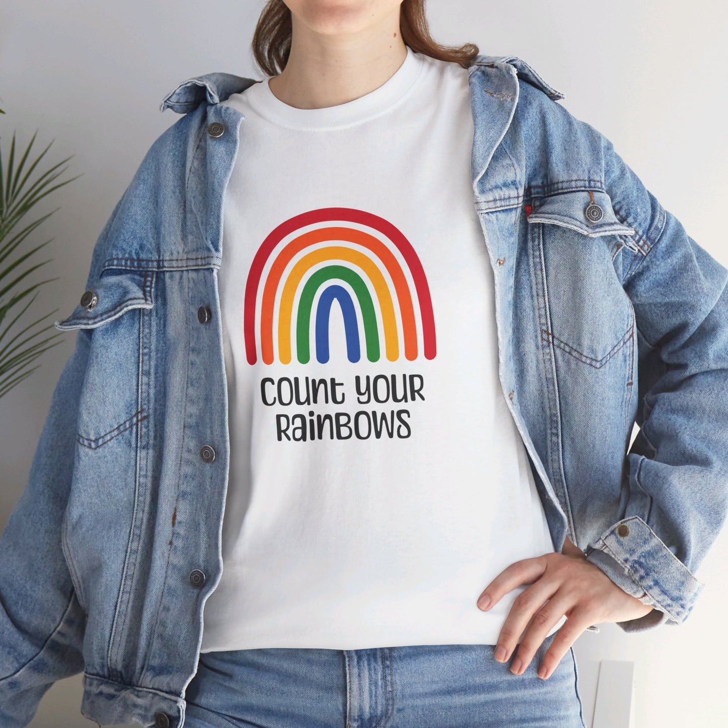 Count Your Rainbows Heavy Cotton T-Shirt
