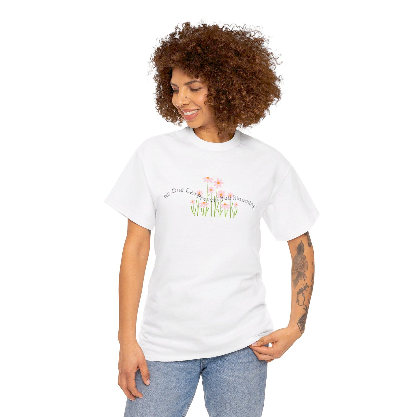 No One Can Prevent You Blooming Heavy Cotton T-Shirt