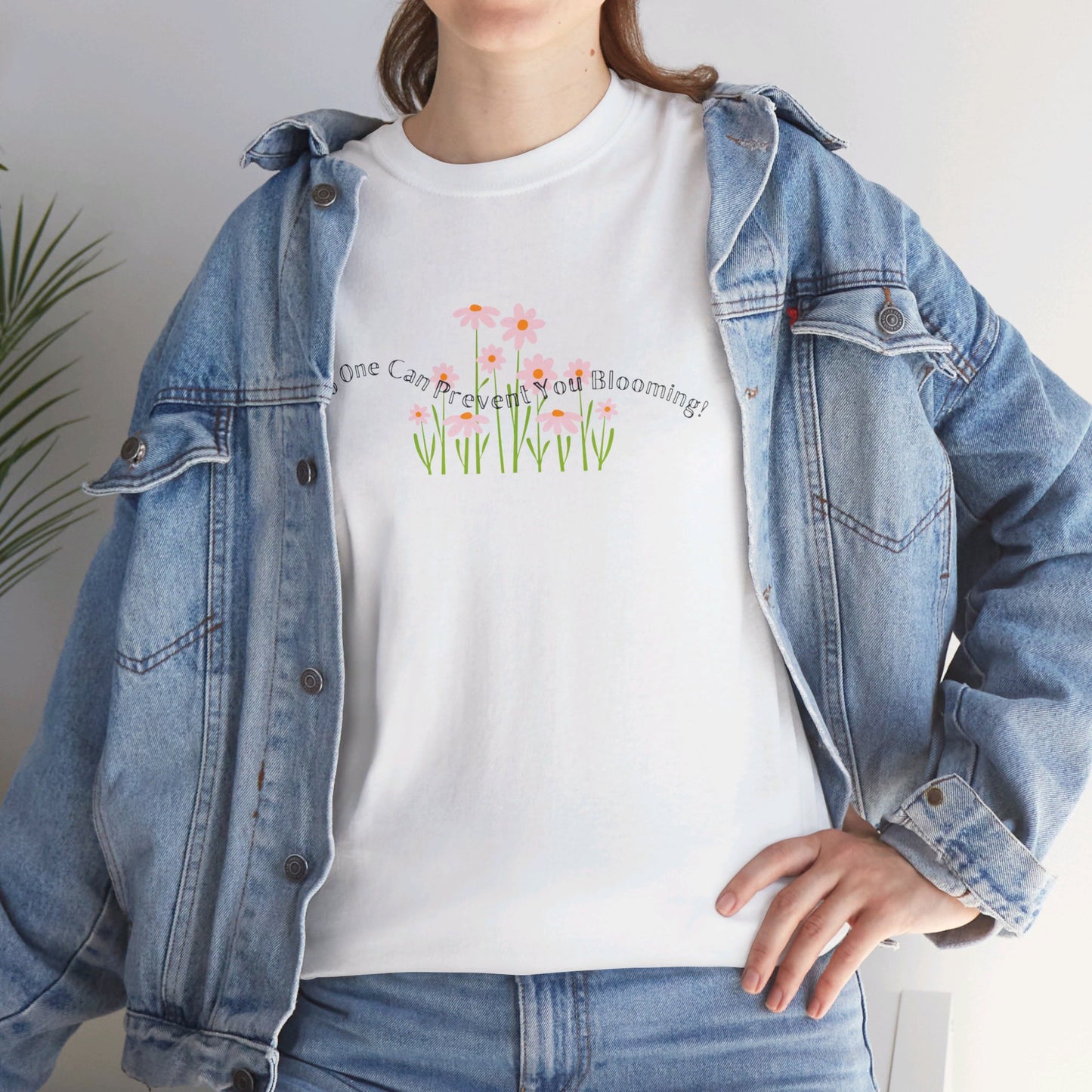 No One Can Prevent You Blooming Heavy Cotton T-Shirt