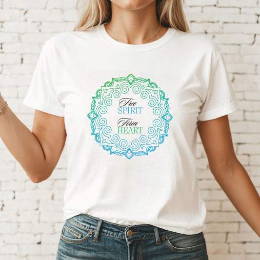 Free Spirit Firm Heart Heavy Cotton T-Shirt