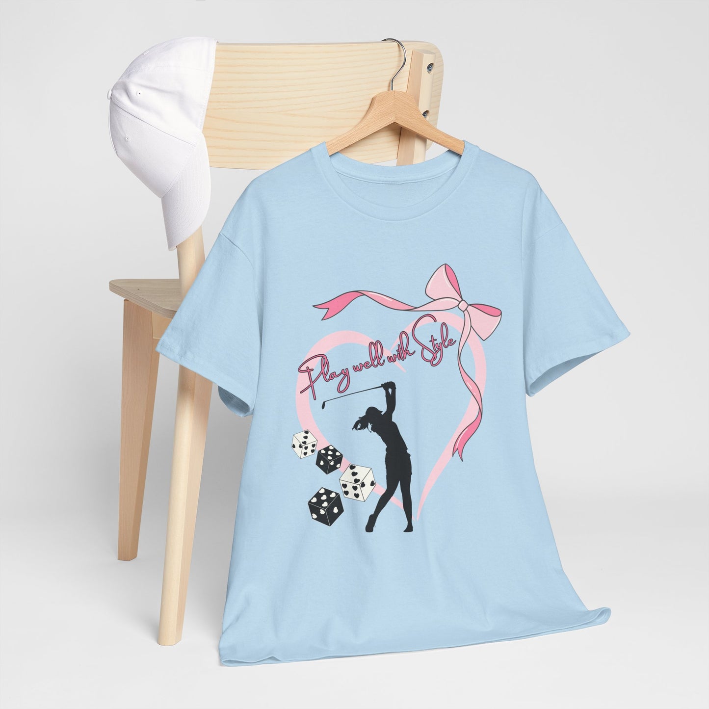 Play Well with Style Golf-themed Tee Elevate Your Game