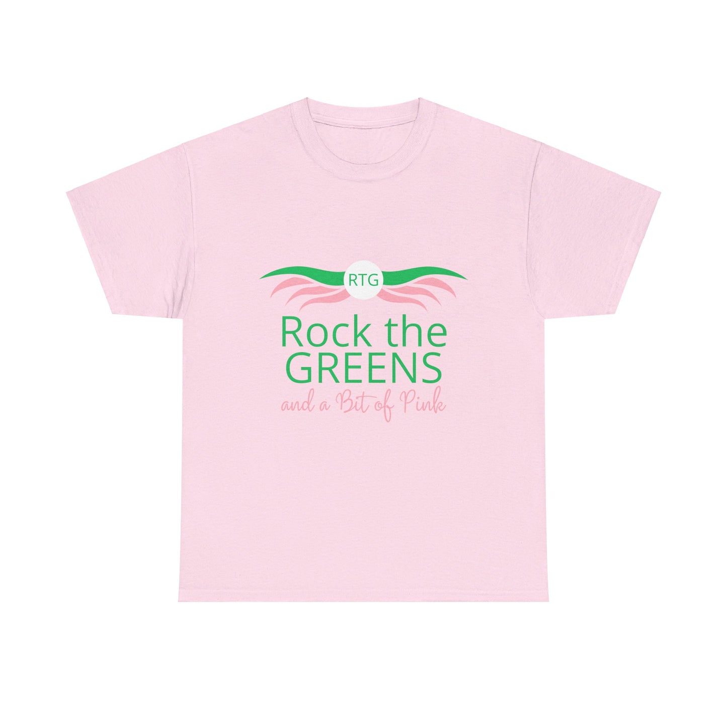 Heavy Cotton Rock the Greens and a Bit of Pink Tee