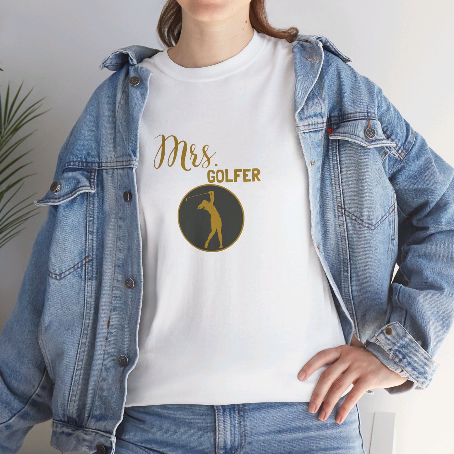 Heavy Cotton Mrs. Golfer Tee - Celebrate Love and Golf