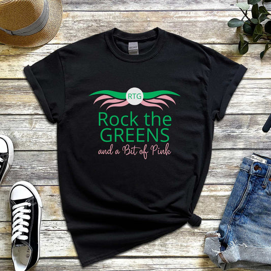 Heavy Cotton Rock the Greens and a Bit of Pink Tee