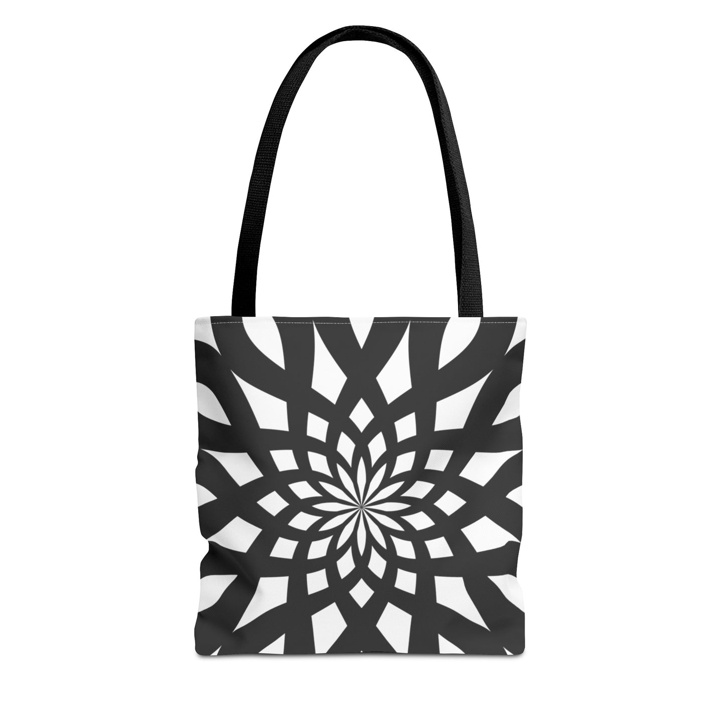 Tote Bag Mandala black-white - Made in USA - Free Shipping