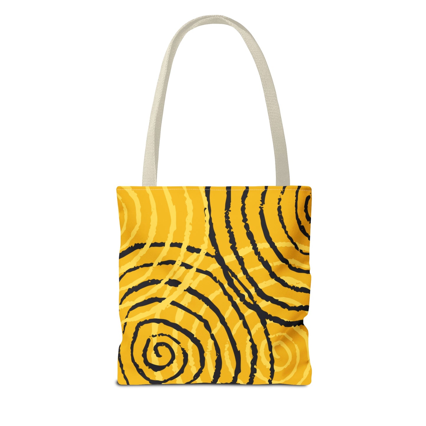 Tote Bag Spiral Yellow - Made in USA - Free Shipping