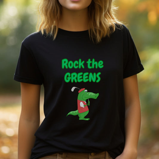 Rock The Greens Golf Tee Heavy Cotton T-Shirt